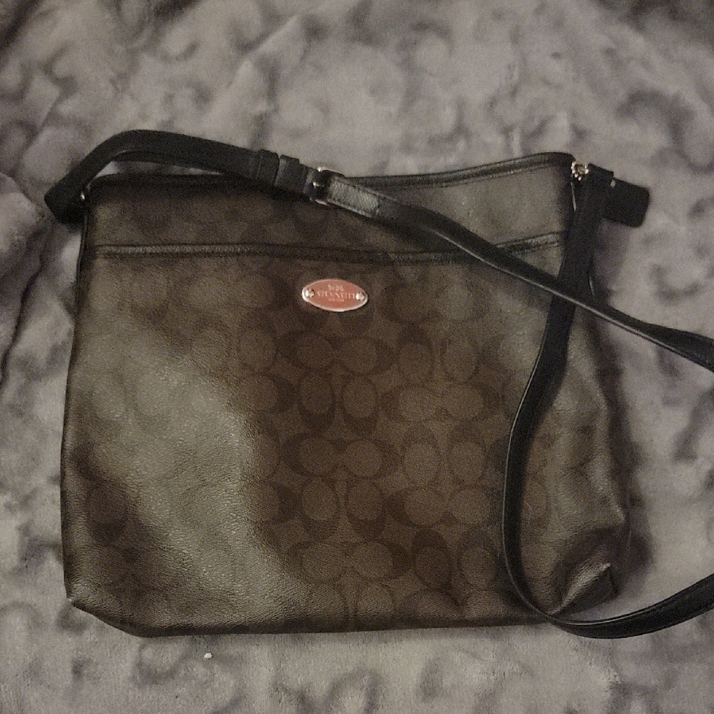 Coach Brown Crossbody Bag with Sleek Design and Durable Material